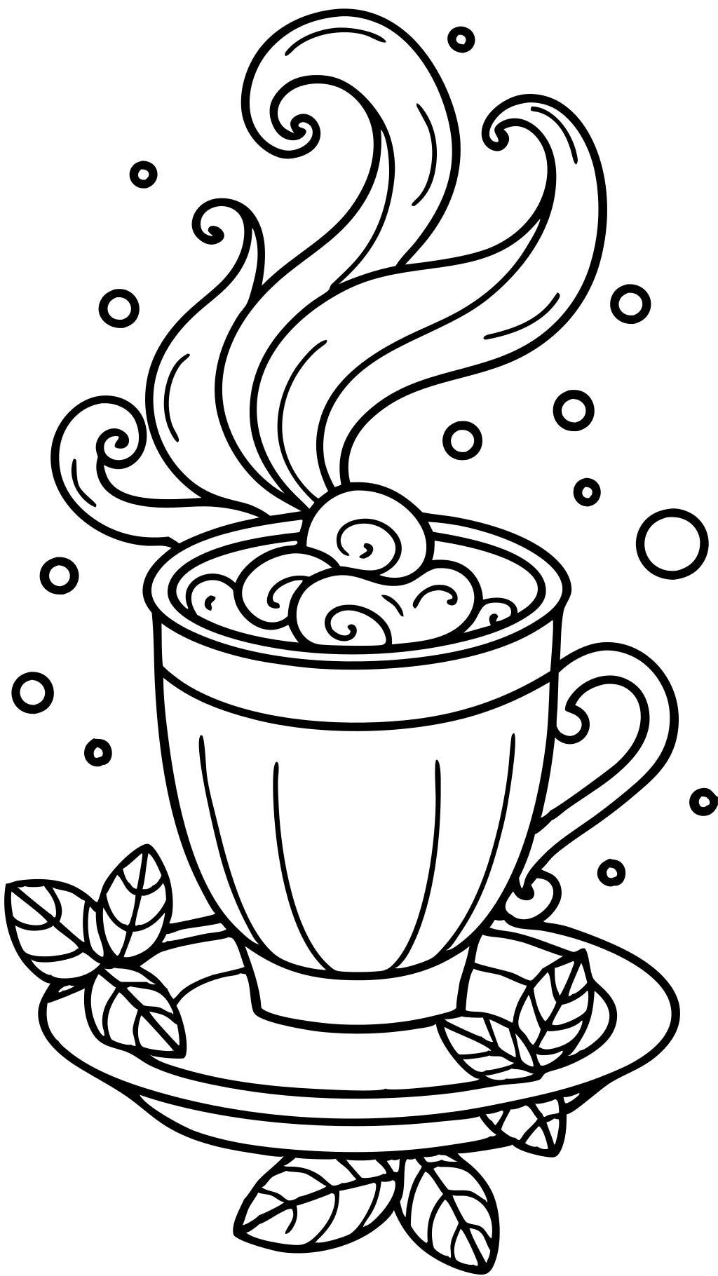 coloriage de tasse de café